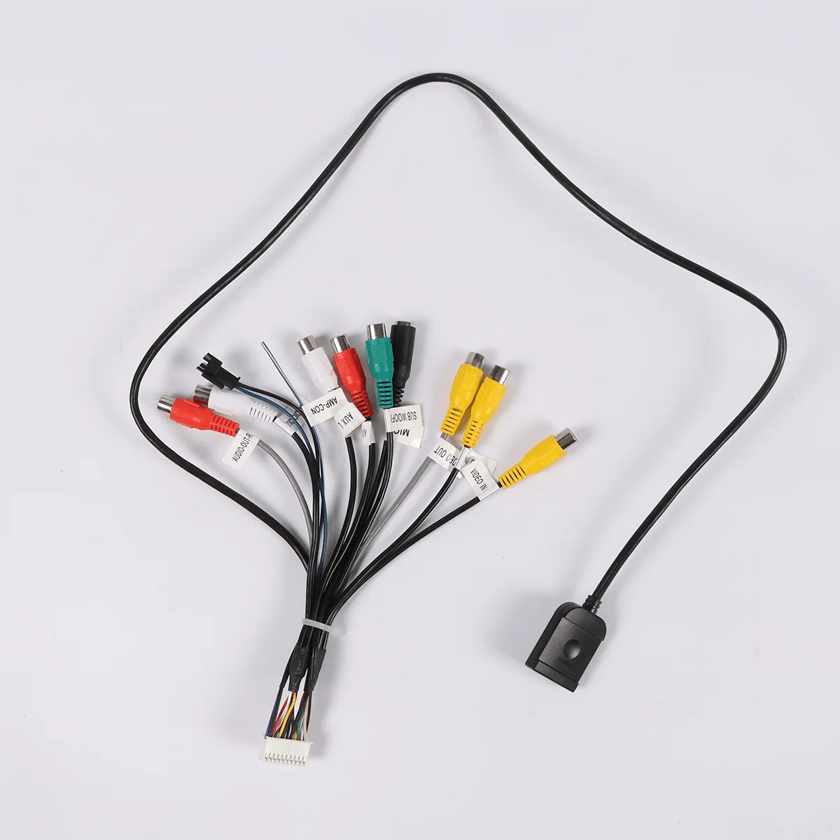 

1 шт. новый чистый медный RCA 20-контактный выходной кабель RCA с микрофоном для автомобильных радиоприемников Android Teyes