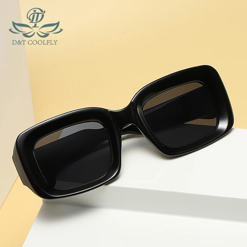 

ZLY 2022 New Fashion Rectangle Sunglasses Women Men PC Material Gradients Lens Frame Vintage Brand Designer Sun Glasses UV400