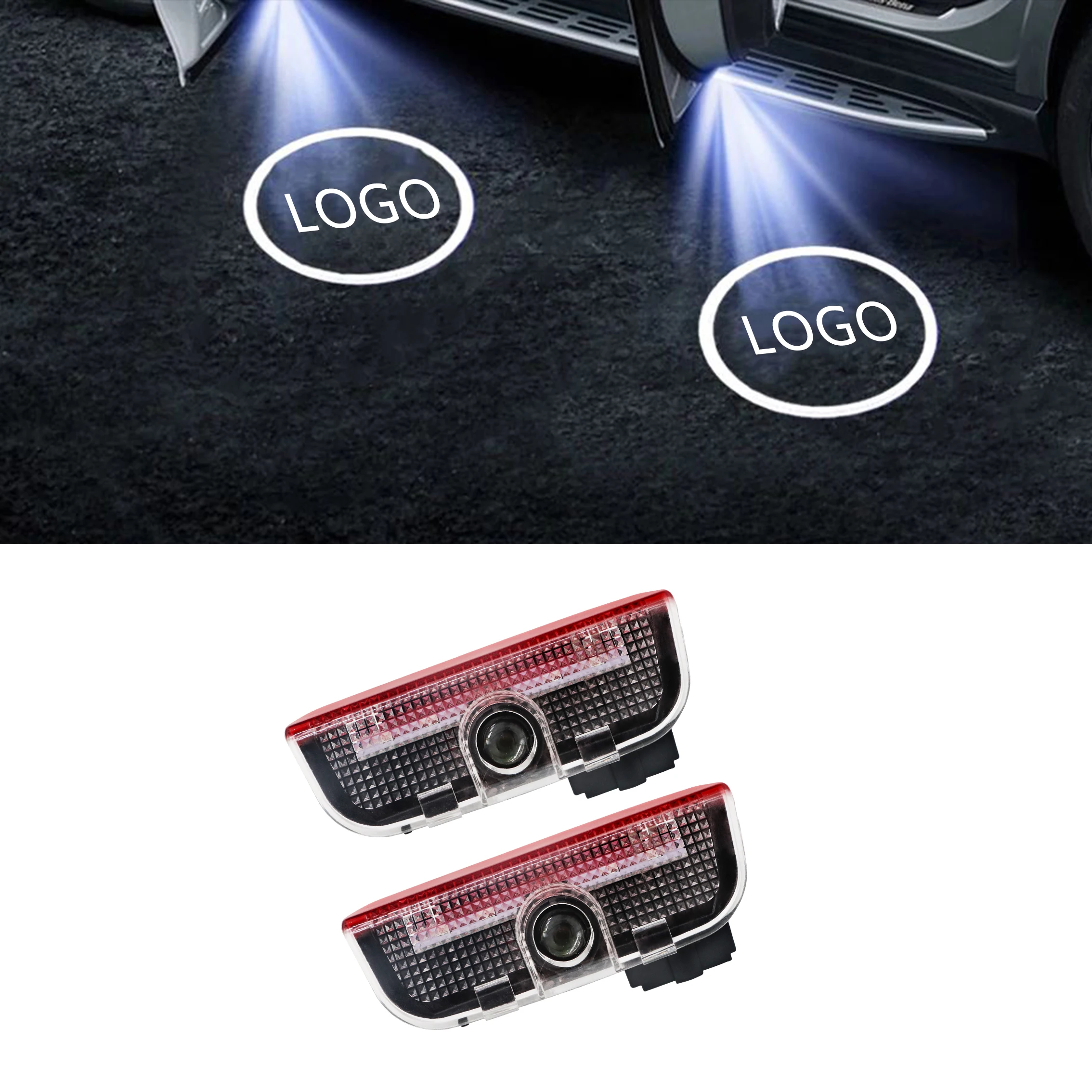 

2 шт. проекционный приветственный свет для автомобиля VW R Golf 5 6 7 GTI GTD 7N Touran CC Passat Magotan B6 B7 B8 C6 C7 C8 Tiguan