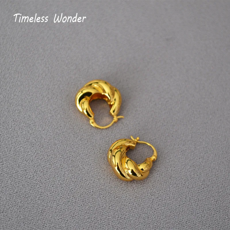 

Женские серьги-кольца с геометрическим завитком, в стиле панк