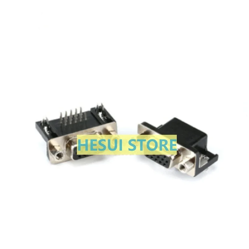 

Вилка VGA15, розетка с внутренней головкой, трехрядная, 15 ядер, изогнутый на 90 градусов штифт, длинная/короткая вилка