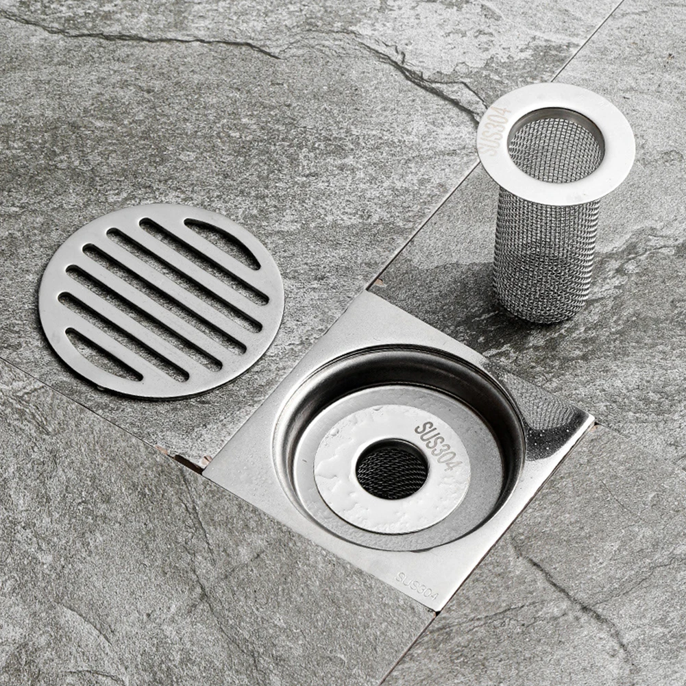 

Floor Drain Filter Stopper Sink Strainers Household Bathroom Shower Bathtub Hair Kitchen Sink Wash Basin Rust-proof Reusable