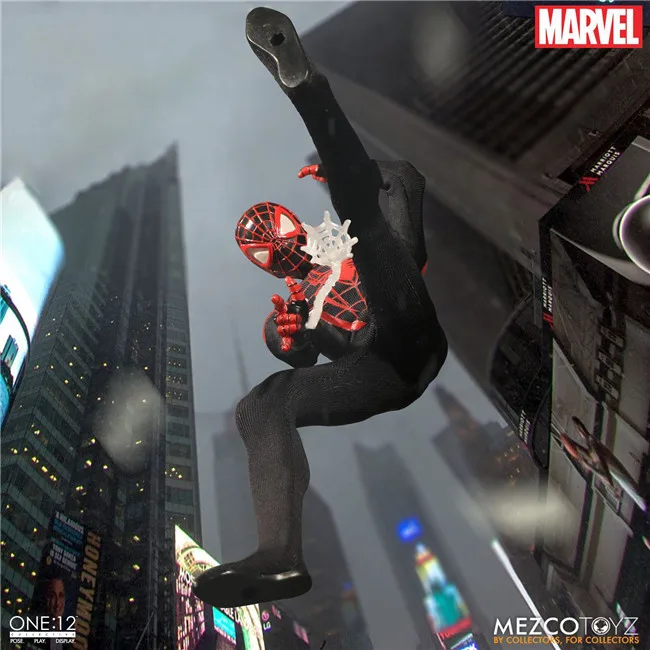 

Mezco Marvel Avengers Spiderman Super Hero Spider Man One:12 Collective BJD Figure Toys 16cm