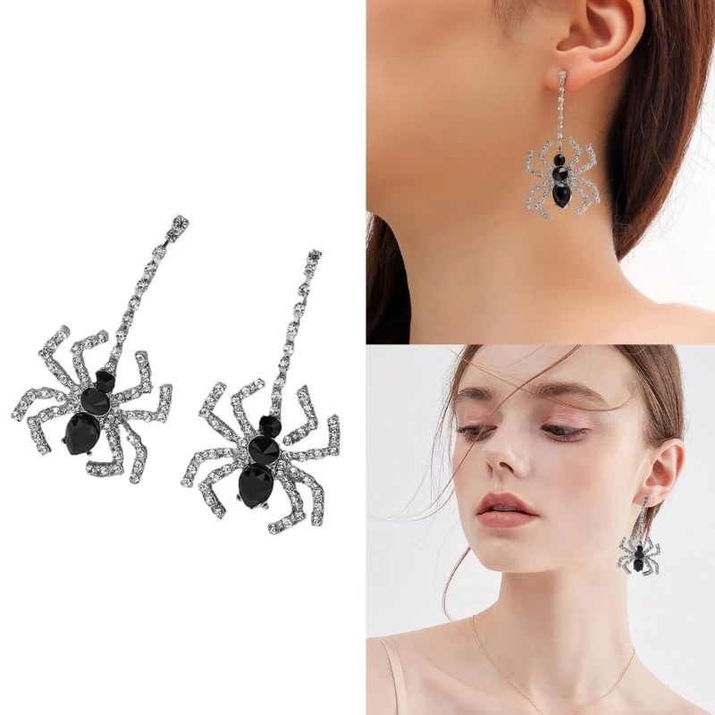 

Women Spooky Beaded Dangle Earrings Gifts Halloween Cosplays Party Costume Props