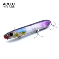 aoclu wobblers super quality 120mm 22 5g top water pencil hard bait crank popper fishing lures bass fresh salt water tackle