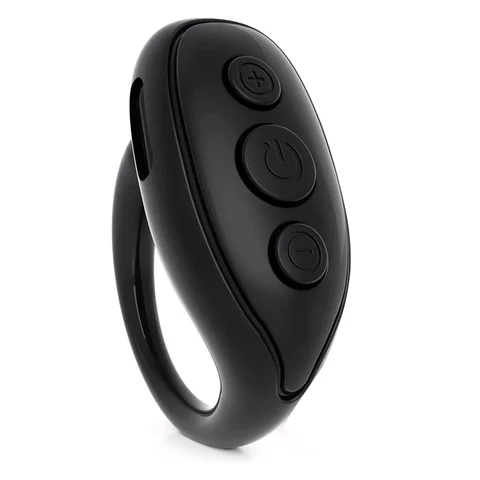 Bluetooth-пульт дистанционного управления со страницей, пульт дистанционного управления для селфи с камерой сотового телефона, смарт-кольцо для IPhone IPad, черный