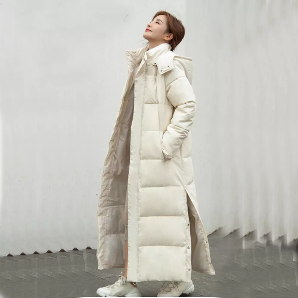 down parka women with hood down jacket winterr coat cultivate morality fashion eiderdown hoodie with thick 805 enlarge