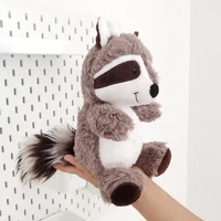 kawaii gray raccoon plush toy cute soft stuffed animals doll pillow for girls children kids baby birthday gift christmas toys