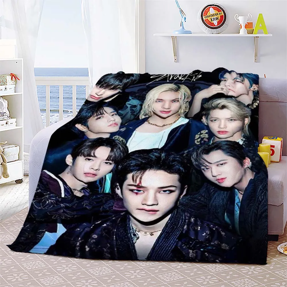 

Детское одеяло Stray, мягкий чехол для дивана, плед в стиле K-POP, певица, фланелевое одеяло, легкие теплые покрывала для кровати, спальни, дивана