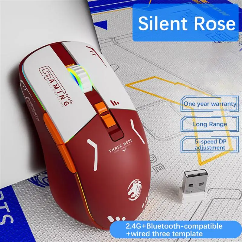 Беспроводная bluetooth-совместимая мышь G308, заряжаемая фотоэлектрическая игровая офисная беззвучная мышь для ноутбука, ПК, геймера
