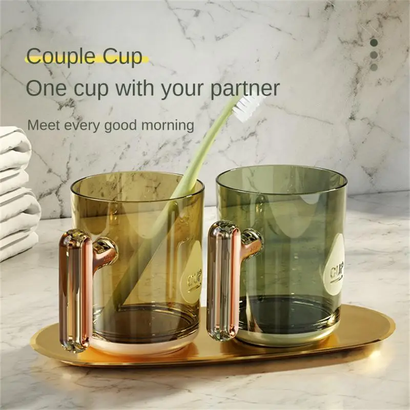 

Household Brush Cup Transparent Light Luxury High-end Couple Cup Simple Toothbrush Cup Gargle Cup Tooth Cup Gargle Cup
