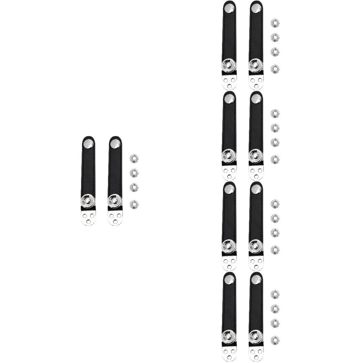 

5 Sets Universal Accordion Below Straps with Buckles Double-layer Below Straps