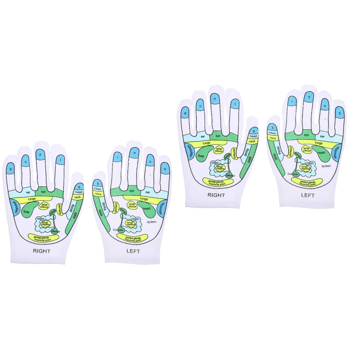 

Acupressure Printed Gloves Household Hand Massager Reusable Acupoint Supply Roller