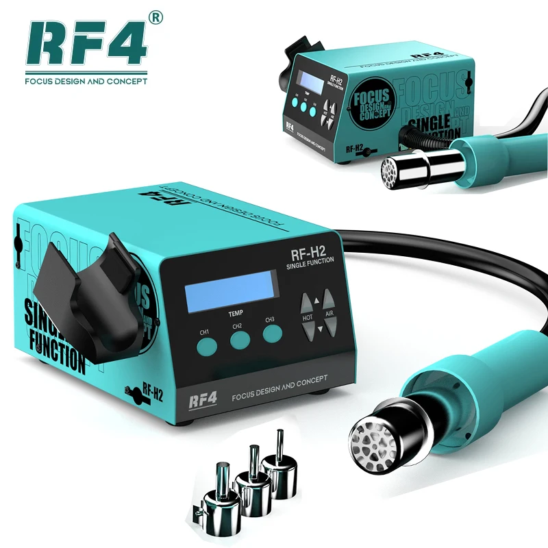Станция паяльная RF4 New1000W с термофеном и цифровым дисплеем интеллектуальная