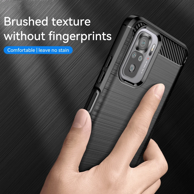 For Poco M5s Case For Xiaomi Poco M5s M5 Funda Shell Capa Cover Carbon Fiber Soft Silicone Bumper For For Poco M5s