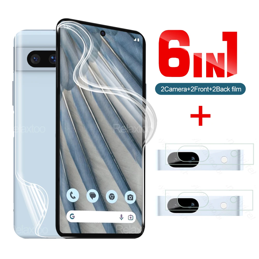 

6IN1 Hydrogel Film For Google Pixel 7a 7 7Pro 6a 6 6pro Pixel7 Pixel7pro Pixel6a Pixel6pro Camera Lens HydrogelPostFilm BackFilm