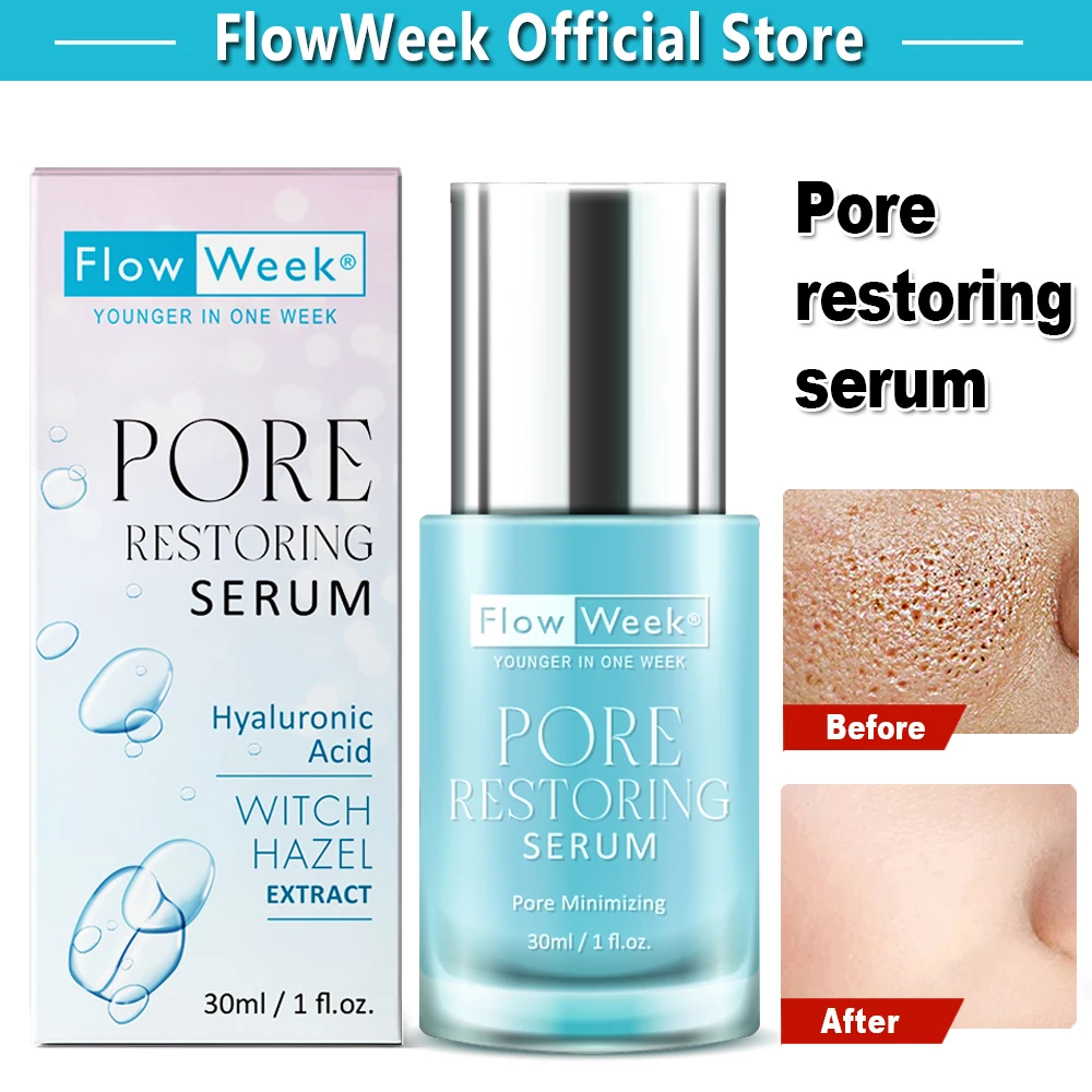 

FlowWeek Pore Shrinking Serum Face Removing Large Pores Tightening Repairing Large Pores Facial Pore Minimizing Anti-acne Cream