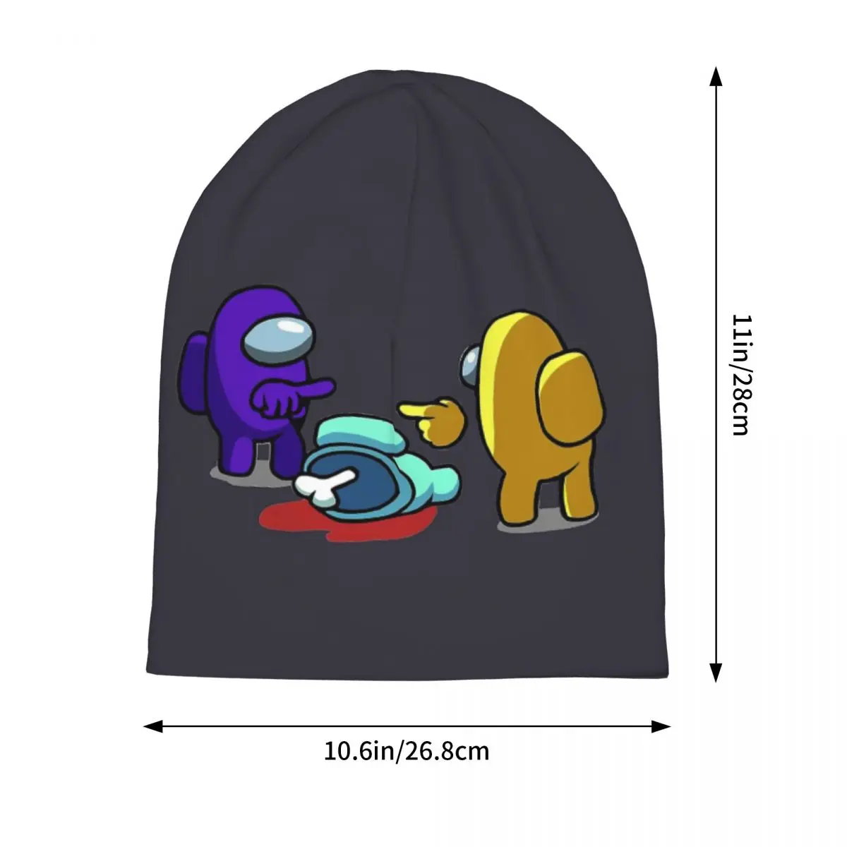 Amongs of Us Suspect Bonnet Hat Goth Outdoor Skullies Beanies Impostor Game для мужчин и женщин Весенние