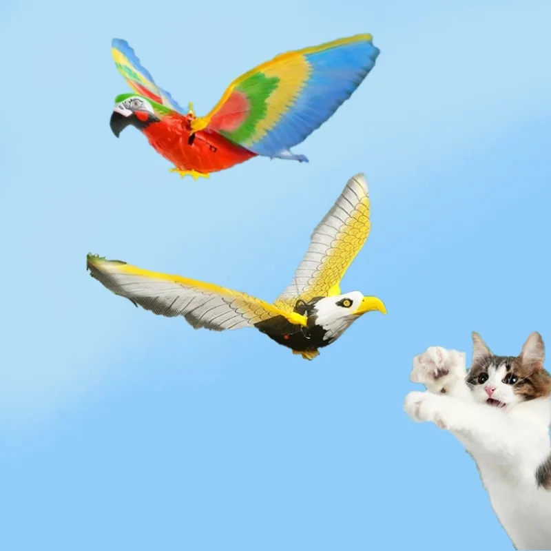 

Simulation Bird Cat Toy Funny Self-hey Hanging Door Automatic Scratch Rope Cat Stick Eagle Cat Interactive Toy Cat Supplies