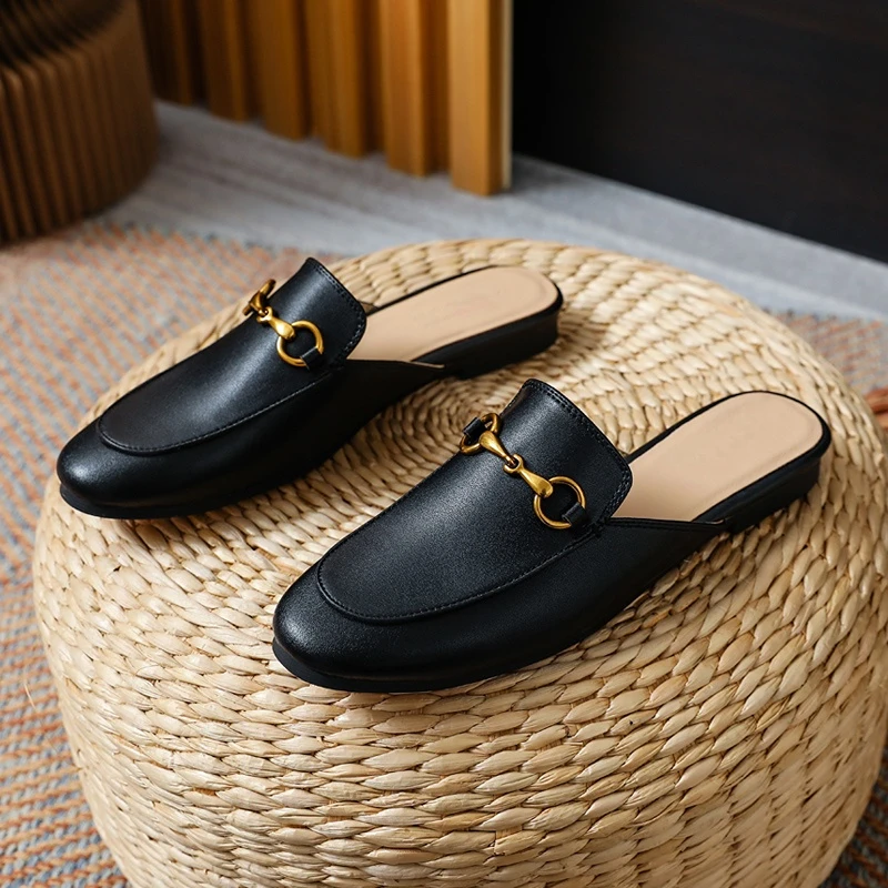 High-quality semi-slippers for women to wear in summer and out in spring 2023, the new style of the lazy muller shoes