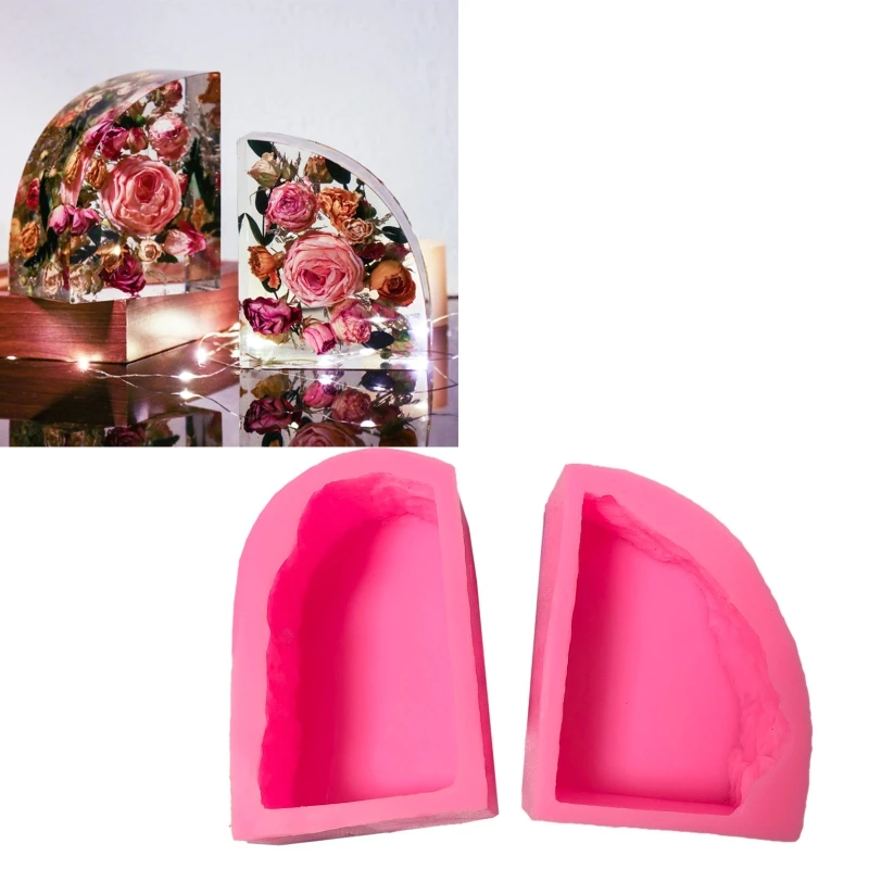 

Handmade Irregular Book Stand UV Crystal Epoxy Mold Books Support Resin Silicone Mould DIY Crafts Home Decorations 2 Pcs
