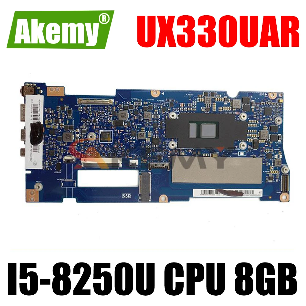 

Ux330лампы, с процессором I5-8250U 8 ГБ, для ASUS ux33077, UX330UA, UX330U, U3000U, материнская плата ноутбука, Протестировано нормально