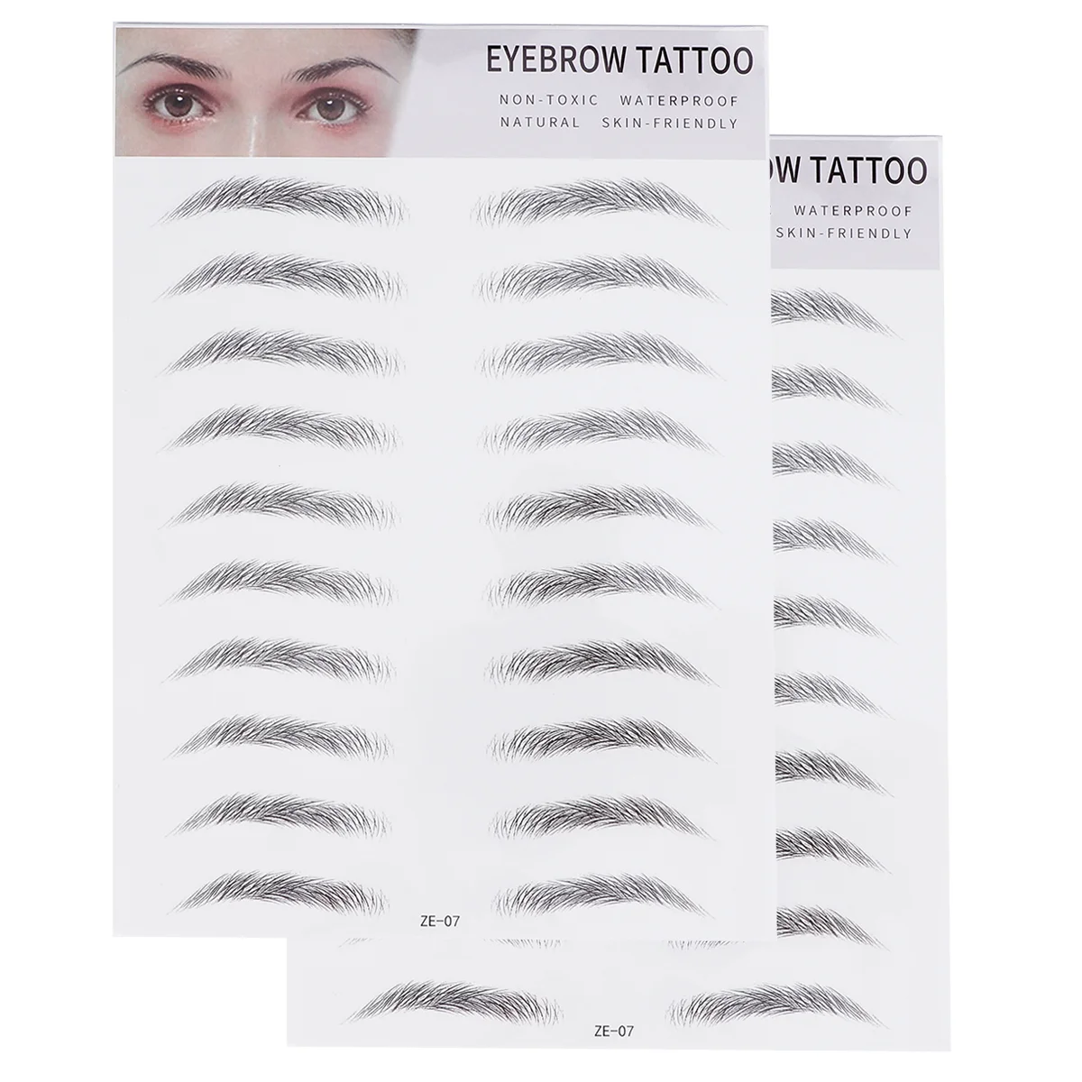 

Eyebrowstickers Eyebrows Artificial Stencils Shape Sticker Natural 3D Brow 4D Hairwaterproof Shaping