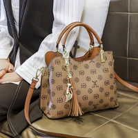 women tote luxury brand designer fashion casual handbag high quality large capacity print shoulder messenger bag fox pendant