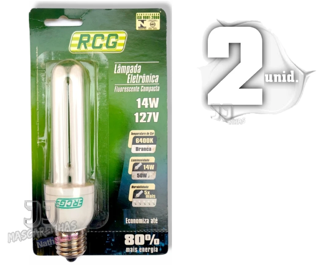 

Fluorescent Lamp Rcg White Light New 127V 14W 6400K 02un