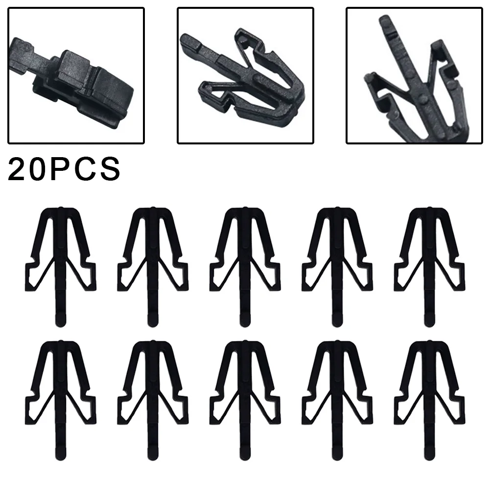 

20Pcs Front Grille Clip Replaceable Automobile Clips Nylon Black 22mm*13mm For Isuzu Pickup KB TF D-Max For Holden Rodeo