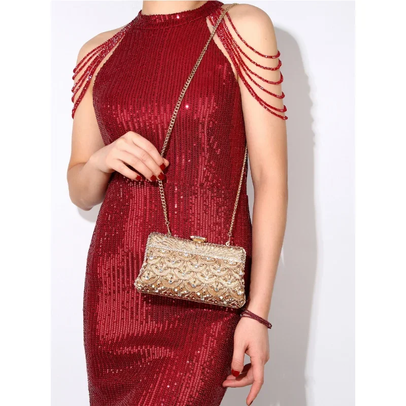 Новая высококачественная сумка для банкета модная женская ручной работы с