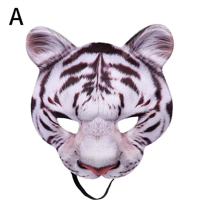 

Halloween 3D Tiger Pig Bunny Animal Mask Half Face Mask Funny Party Decor Cosplay Costume Masquerade Party