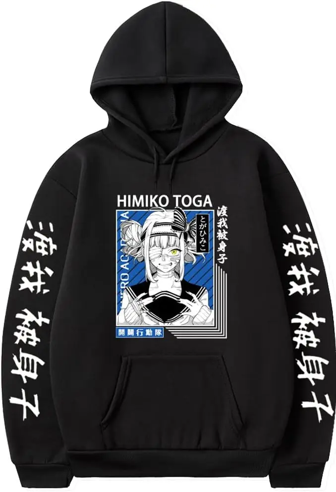 Женская толстовка с капюшоном свитшот Аниме пуловер худи костюм для косплея Himiko