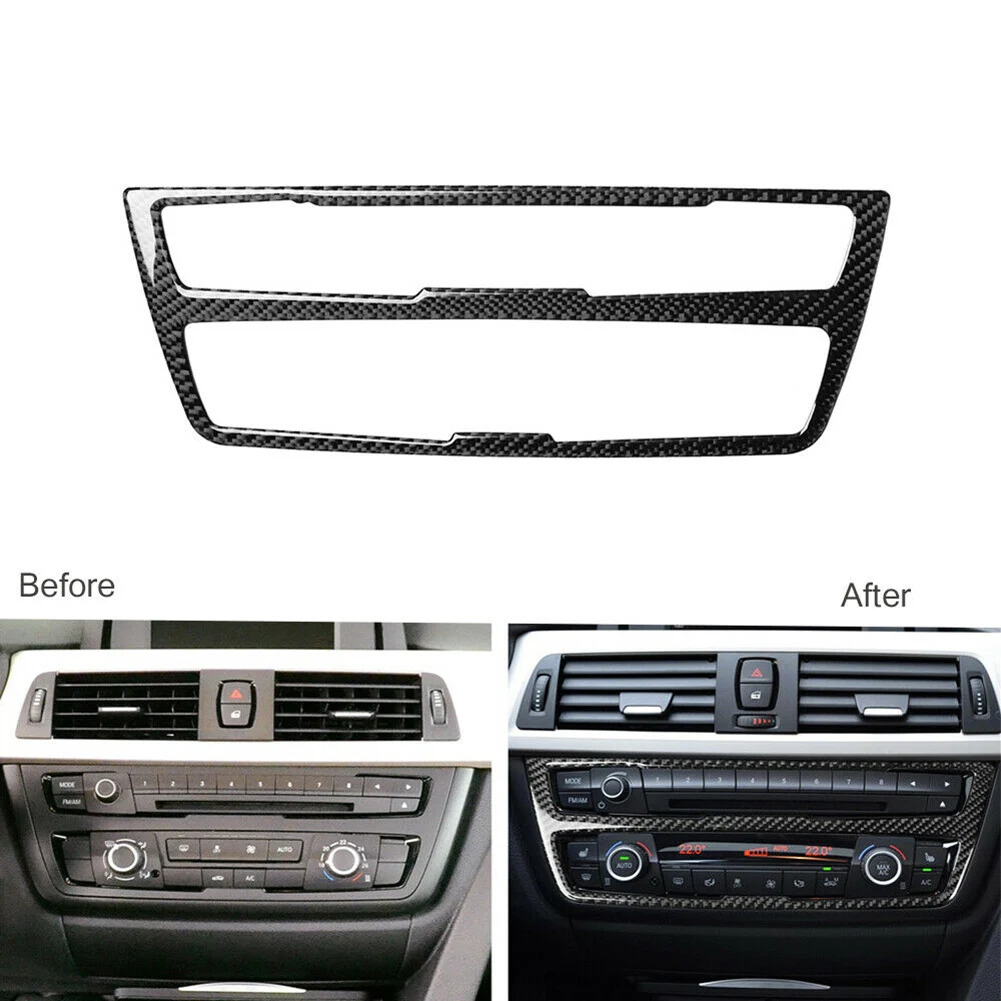 

Hot Sale Carbon Fiber Car Interior Center Control CD Panel Frame Cover Sticker Trim For BMW 3 Series F30 2013-2019