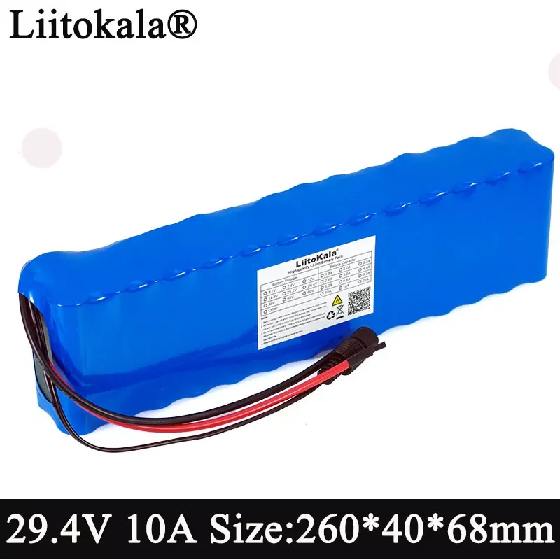 

2023New Liitokala 24V 10ah 18650 Battery 29.4V 10000mAh Electric Bicycle moped /electric/lithium ion battery pack +BMS protectio