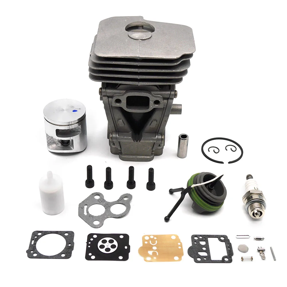 

Cylinder Piston Ring Spark Plug Carburetor Kit For Husqvarna 435 435E 440E 440 II Chainsaw Replacement Part 504 73 51-01 41mm