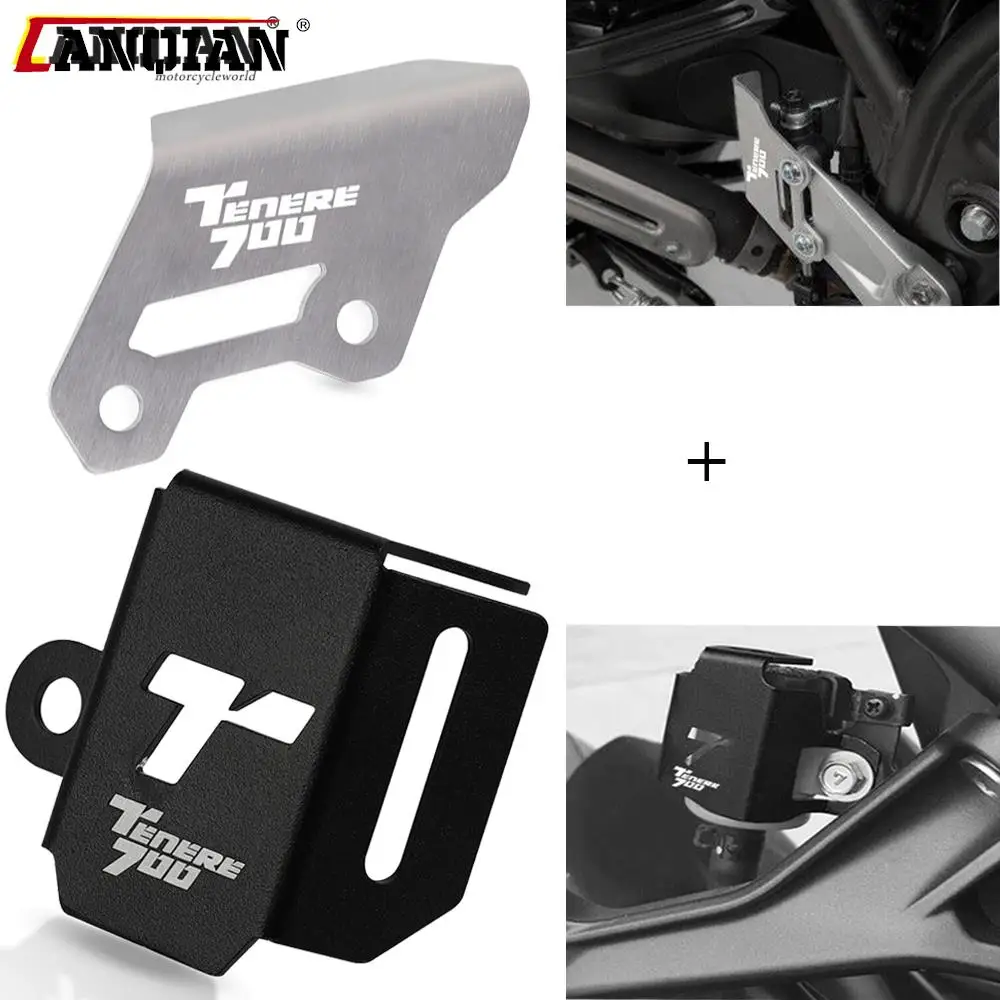 

Motorcycle Brake Cylinder + Rear Brake Reservoir Guard For Yamaha TX690Z XTZ690 XTZ700 XT700Z Tenere 700 Rally T7 2019 2020 2021
