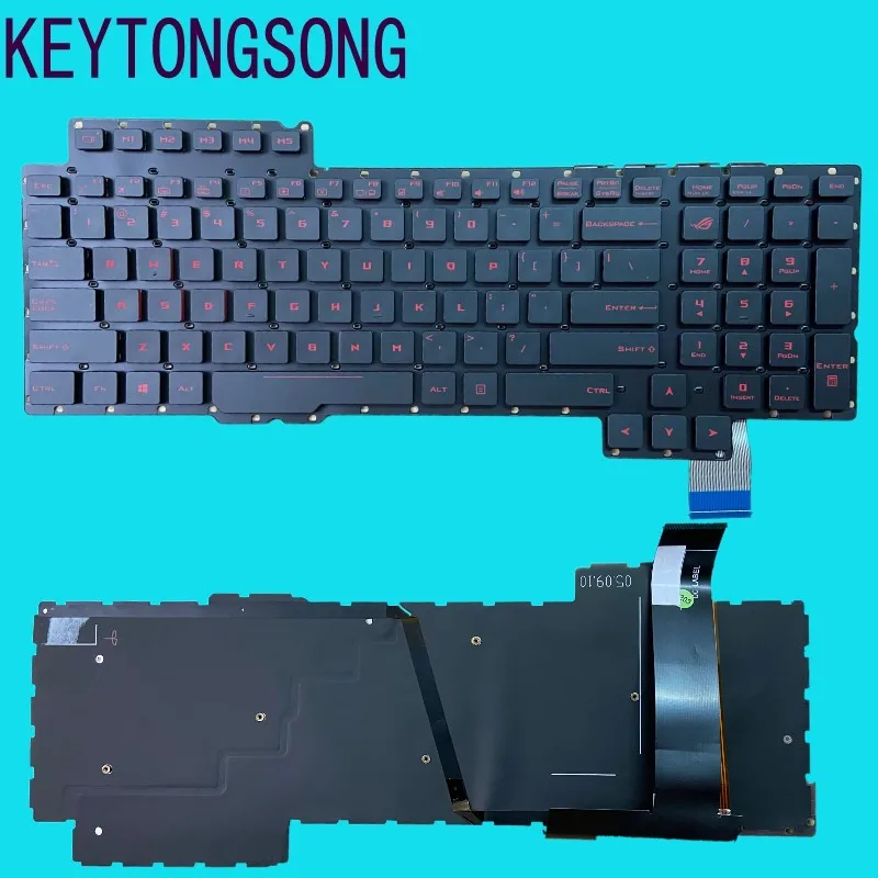 

Английская клавиатура для ASUS ROG G752 G752V G752VL G752VM G752VS G752VT G752VY V153062AS1-US 0KN0-SI1US11 с подсветкой