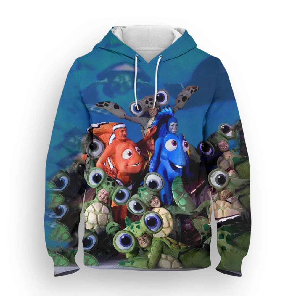 

Hoodie Men's Disney Finding Nemo 3D Printing Men's Pullover Cartoon Anime Men's Sweatshirt