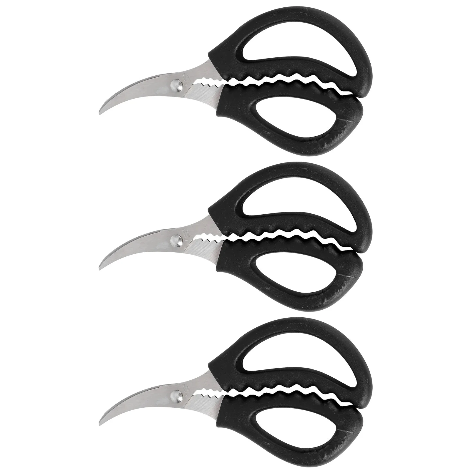 

3pcs Shrimp Barbecue Crackers Stainless Steel Kitchen Shears Seafood Lobster Seafood Peeling Tools for Kitchen Meat