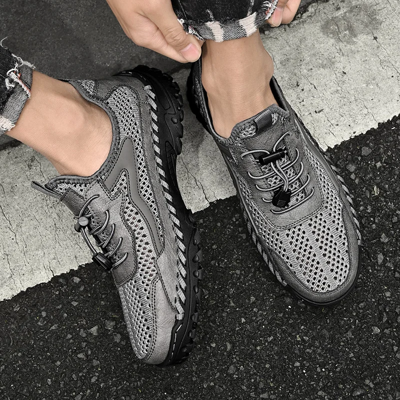 Summer men's mesh hiking shoes are breathable, comfortable and safe38-46