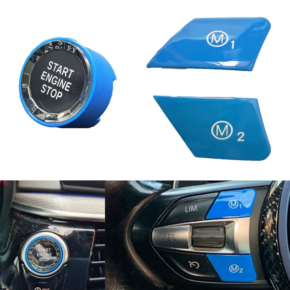 

Автомобильный руль, кнопка запуска и остановки M1 M2, подходит для BMW M2 M3 M4 M5 M6 X5M X6M F20 F22 F30 F32 F80 F82 F87 Crystal