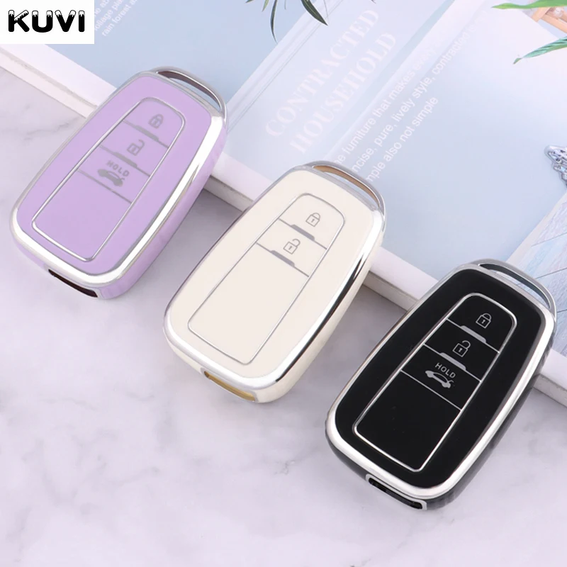 Новинка ТПУ чехол для автомобильного смарт-ключа Toyota Corolla Prius Camry CHR C-HR RAV4 Land Cruiser