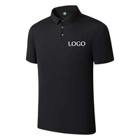 customize your logo polo shirts enterprise high end business quick dry breathable top tees short sleeve turn down collar clothes