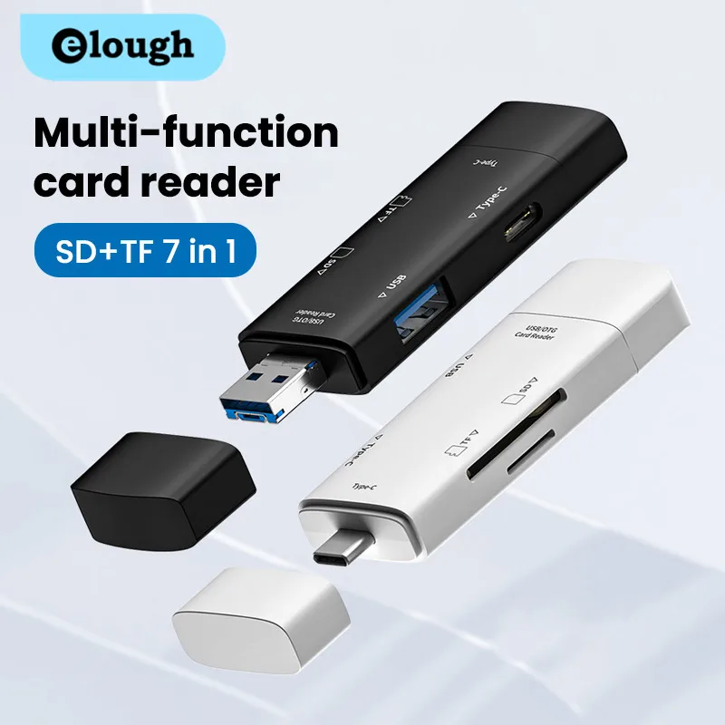 Elough 7 в 1 OTG Type C USB Micro sd tf кардридер для usb адаптер высокоскоростной Mermory U кардридер usb c для ПК ноутбука