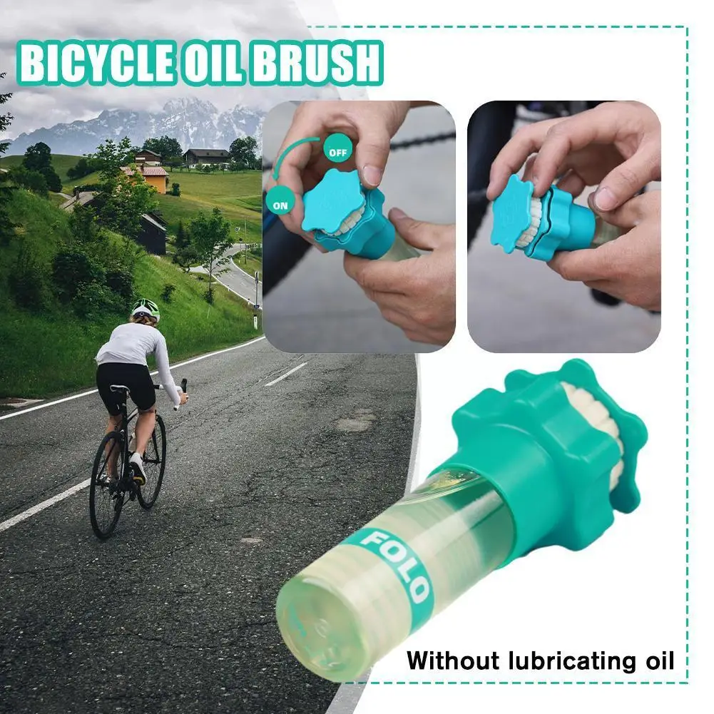 

1pcs Portable Electric Bicycle Bike 3D Chain Oil Brush Outdoor (not Accessories Cleaner Lubricants) Chain Including Cycling Z5G9