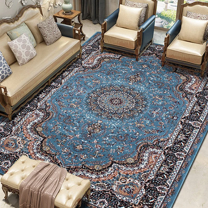 

American Retro Country Bedroom Carpet Rectangular Living Room Study Carpet Large Area Carpet Washable Persian Carpet Decor Home
