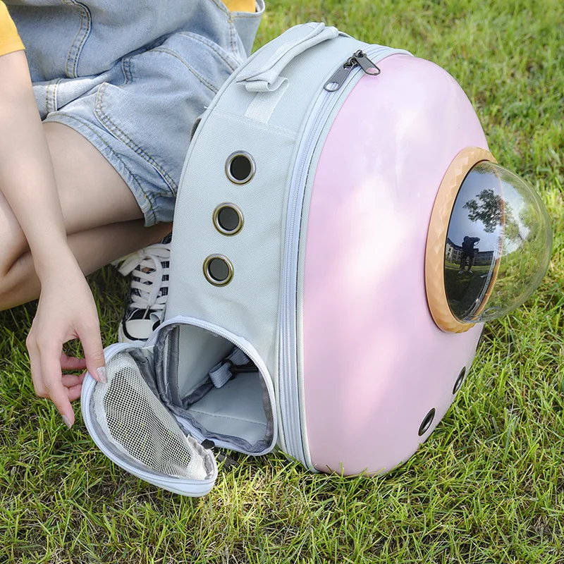 

High Quality Outdoor Portable Transparent Travel Carrier Expandable Cute Pet Bubble Backpack Cages Dog Cat Carrier Bags