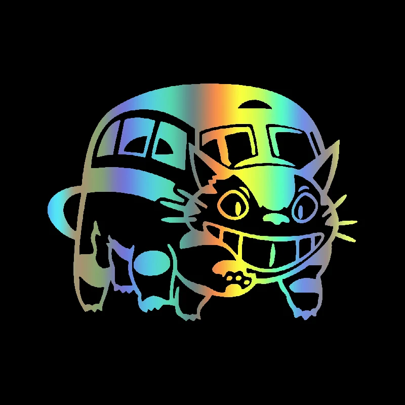 

CK22133 # Вырезанная виниловая наклейка для кошачьего автобуса, автомобильная наклейка, водонепроницаемый автодекор на бампере, окно ноутбука