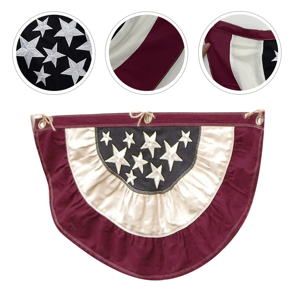

Independence Day Flag Outdoor Garden Decorative Pleated Flag Yard Flag Ornament